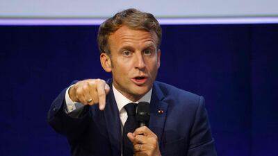 French President Emmanuel Macron is up for re-election next year and is widely expected to seek a second term. Photo: AFP