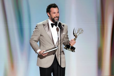 Noah Wyle accepting his Outstanding Lead Actor in a Drama Series Emmy for The Pitt. EPA