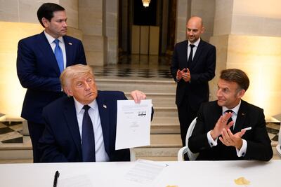 US President Donald Trump posted this photo on Truth Social on June 18.