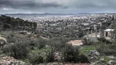 Dozens of families have fled to the countryside around Jenin since the Israeli raids began. Patricia Martinez / The National