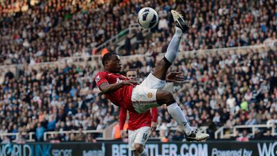 Patrice Evra during his playing days at Manchester United. Reuters