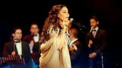 Emirati singer Ahlam. AFP