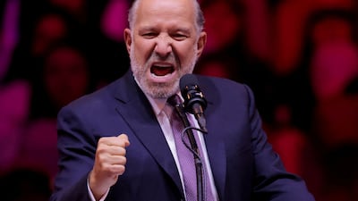 Howard Lutnick, chairman and chief executive of Cantor Fitzgerald, at a rally for Donald Trump at Madison Square Garden in New York. Reuters