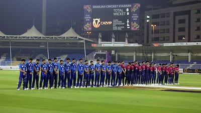 Afghanistan continued to play despite the backdrop of disaster in their homeland as they beat UAE by 38 runs in the tri-nations series in Sharjah.
