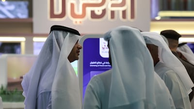 The Arabian Travel Market event in Dubai, in September. The emirate's tourism sector has bounced back from the initial war shock, official figures show. EPA