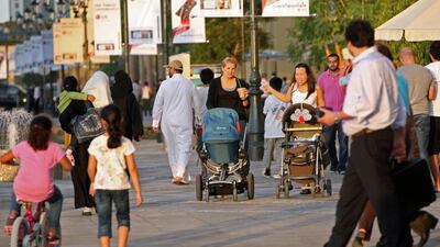 Education and childcare costs as well as safety, climate and chances to make good friends were all on top of the ‘to think about’ list for expats. Nicole Hill / The National