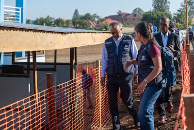 World Health Organisation chief Dr Tedros Adhanom Ghebreyesus visited the Democratic Republic of Congo at the weekend. EPA