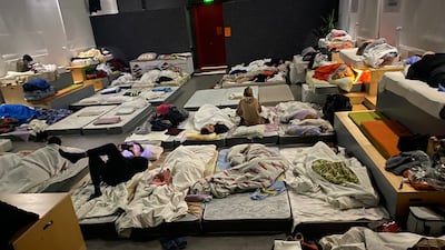 A centre for refugees who fled from areas near Zaporizhzhia, where Dr Pak worked. Photo: Kateryna Pak