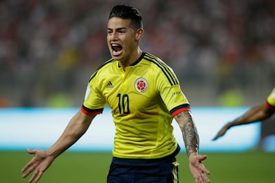 James Rodriguez was the star for Colombia in the previous World Cup. Martin Mejia / AP Photo
