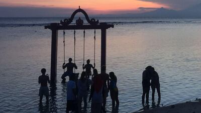 The Bali swing: a classic trope.