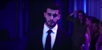 Sam Asghari in Britney Spears' 'Slumber Party' music video. YouTube