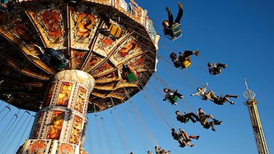 A ride at the Big Fresno Fair in California. A Central Valley tradition since 1884, the fair draws more than a half million visitors from Fresno County communities and beyond each October. Getty Images