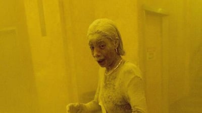 As one of the towers collapsed, she took refuge in a nearby office building, where AFP photographer Stan Honda took a haunting photo of her completely covered in a thick layer of ash, which earned her the moniker of “The Dust Lady”. Stan Honda / AFP Photo