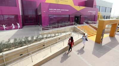 People leave the visitor centre. Chris Whiteoak / The National