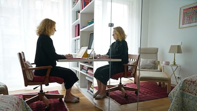 An employee of a foundation works from home during a four-week semi-lockdown in Berlin, November 9, Germany. Getty