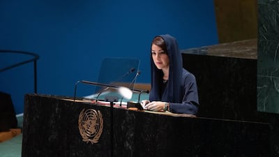 Reem Al Hashimy, Minister of State for International Co-operation, delivered the UAE statement during the General Debate of the 78th Session of the United Nations General Assembly. Wam