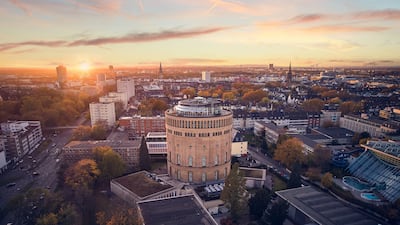 The structure of the hotel was originally designed as a water tower in 1864. Photo: Hilton