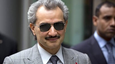 Prince Al Waleed bin Talal has criticised Saudi Arabia's stance on falling oil prices. Neil Hall / Reuters