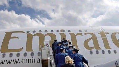 Billions in aircraft financing raised during the past two years has helped fuel growth at Emirates Airline. Reuters / Thomas Peter