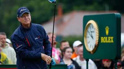 Tom Watson finished 1-over par in total after the final round at the 2014 British Open on Sunday. Tom Pennington / Getty Images
