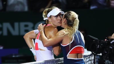 Angelique Kerber, left, started 2016 ranked world No 10, while Dominika Cibulkova began the season ranked No 66. Clive Brunskill / Getty Images