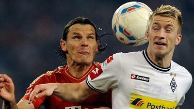 Borussia Monchengladbach’s Marco Reus, right, decided to join Borussia Dortmund rather than Bayern Munich this summer, for a fee of just under €18 million.