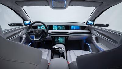 The interior of the TOGG SUV prototype. EPA
