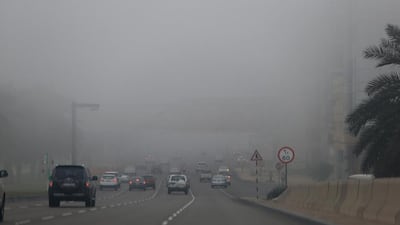 Fog is expected in many parts of the UAE over the weekend. Ravindranath K / The National