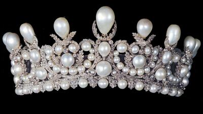 A tiara from Empress Eugénie's collection. Courtesy Sotheby's