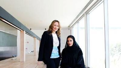 Dalya Tabari, left, and Nof Al Mazrui, who are setting up The Developing Child Centre to bring treatment for children with special needs within the reach of more parents.