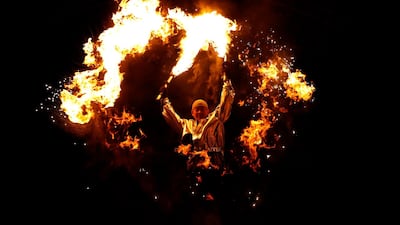 The medal ceremony of the Biathlon Mixed Relay at the Pyeongchang Winter Olympic Games in South Korea. Eric Gaillard / Reuters