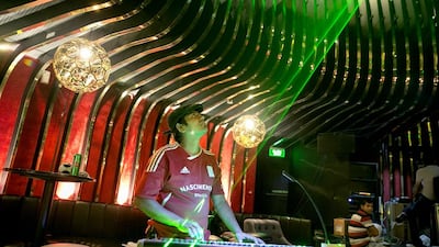 Last-minute preparations under way at Legends, ahead of the club's launch party last weekend. Silvia Razgova / The National