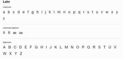 This is what the Latin characters look like in Helvetica Now. Photo: Supplied