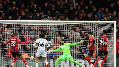 Philip Billing scores past Alisson Becker. Getty