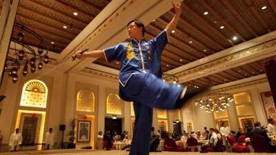 Chinese artist perform during the Chinese New Year Celebration at Mina al Salam Hotel in Madinat Jumeirah.