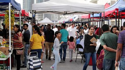 The farmers market does a healthy trade, with visitors dropping in from all over the emirate.