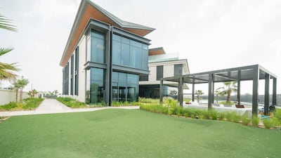 The property is set on a 35,000-square-foot plot, with a rooftop entertainment terrace and lower patio area. Courtesy Allsopp and Allsopp