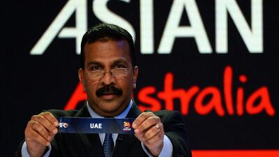 Alex Soosay, pictured making the AFC Asian Cup 2015 draw, denies the charges he is being accused of. William West / AFP