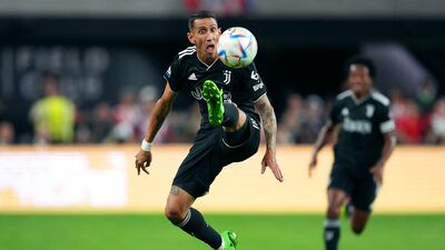 Juventus forward Angel Di Maria during the friendly against Chivas at Allegiant Stadium. USA TODAY Sports