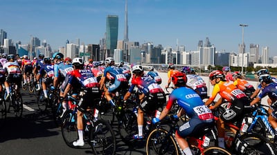 Day one action of the UAE Tour Women 2023.