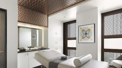 One of the eight treatment rooms at Dahlia Spa, Four Seasons Abu Dhabi. Courtesy Four Seasons Abu Dhabi