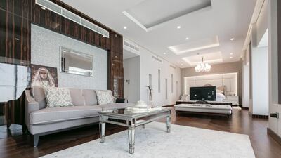 While the furniture is not included in the Dh14 million asking price, Luxhabitat suggested that if the asking price were met then the furniture could become part of the deal very easily. Courtesy Luxhabitat