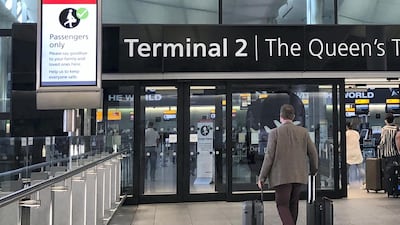 The beginning of Marianne Bagui's return to the UAE begins at Terminal 2 in Heathrow. Courtesy: Marianne Bagui