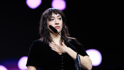 Marie-Rose Osta received the Golden Bear for Best Short Film award for Someday a Child. EPA