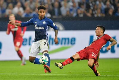 Weston McKennie, left, is the latest player expected to shine having come through Schalke's youth academy. Martin Meissner / AP Photo
