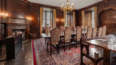 The property has been extended over the centuries and includes a 15th-century dining room, which is well preserved
