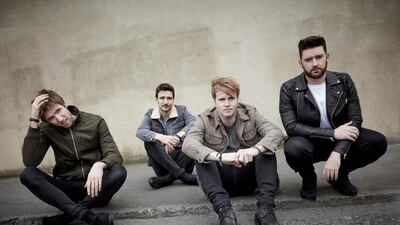 The members of Kodaline: Jason Boland, Mark Prendergast, Stephen Garrigan and Vinny May. Courtesy Kodaline