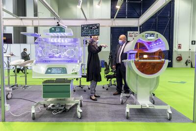 Dubai Health Authority released The Challenge, a book detailing the early pandemic response, at Arab Health. Antonie Robertson / The National