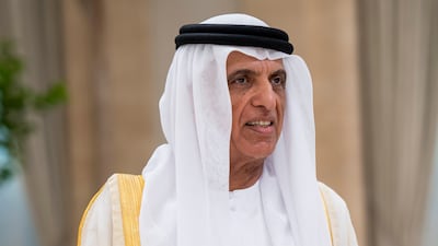 Sheikh Saud bin Saqr Al Qasimi, Ruler of Ras Al Khaimah, has issued the directive for the aid vessel, which is to carry food and necessities to Gaza. Abdulla Al Neyadi / UAE Presidential Court
