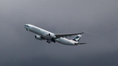 Hong Kong’s Cathay Pacific was in fifth place. Ed Jones / AFP